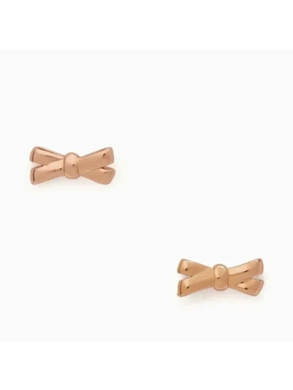 Kate Spade Double Bow Post Earrings, Rose Gold